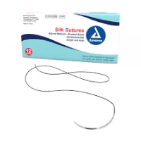 Suture Silk Black Brided