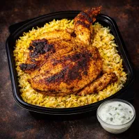 رز / دجاج على الفحم 